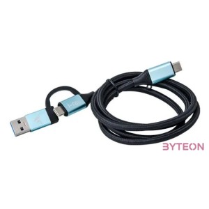 i-tec C31USBCACBL USB kábel 1 M USB 3.2 Gen 1 (3.1 Gen 1) USB C Fekete, Kék