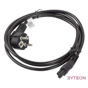 Lanberg CA-C5CA-11CC-0018-BK tápkábel Fekete 1,8 M CEE7,7 C5 csatlakozó