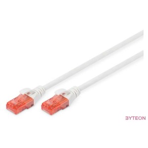 Digitus 0.25m Cat6 U,UTP hálózati kábel Fehér 0,25 M U,UTP (UTP)