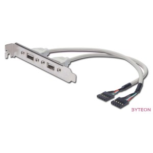 Digitus AK-300301-002-E USB kábel 0,25 M USB 2.0 USB A IDC Bézs