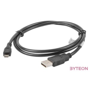 Lanberg CA-USBM-10CC-0010-BK USB kábel 1 M USB 2.0 Micro-USB B USB A Fekete