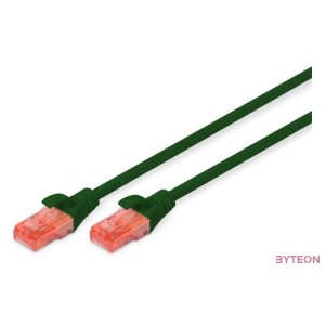Digitus DK-1617-005,G hálózati kábel Zöld 0,5 M Cat6 U,UTP (UTP)