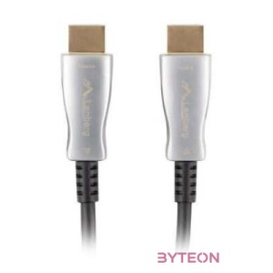 Lanberg CA-HDMI-20FB-0200-BK HDMI kábel 20 M HDMI A-típus (Standard) Fekete, Ezüst