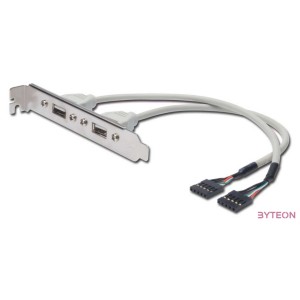 Digitus AK-300301-002-E USB kábel 0,25 M USB 2.0 USB A IDC Bézs