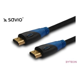Savio CL-49 HDMI kábel 5 M HDMI A-típus (Standard) Fekete, Kék