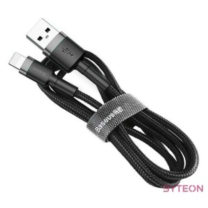 Baseus CALKLF-CG1 USB kábel 2 M USB A Szürke, Fekete
