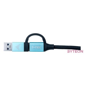 i-tec C31USBCACBL USB kábel 1 M USB 3.2 Gen 1 (3.1 Gen 1) USB C Fekete, Kék