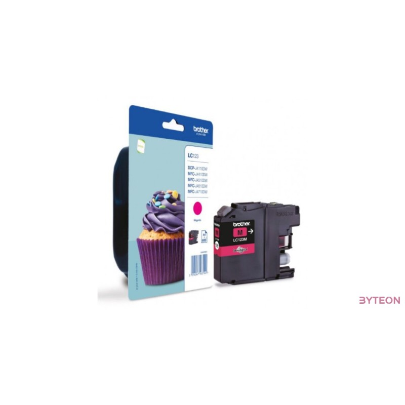 Brother LC123M - Bíbor