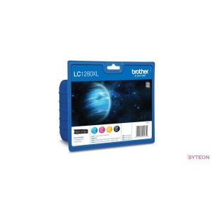 Brother LC1280XL - 3 szín + fekete készlet, nagy kapacitású (C/M/Y/BK)