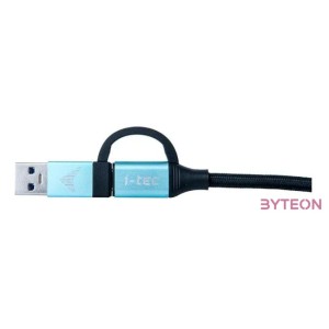 i-tec C31USBCACBL USB kábel 1 M USB 3.2 Gen 1 (3.1 Gen 1) USB C Fekete, Kék