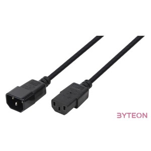 LogiLink CP091 tápkábel Fekete 1,8 M C14 csatlakozó C13 csatlakozó