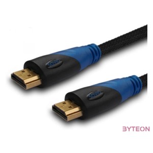 Savio CL-49 HDMI kábel 5 M HDMI A-típus (Standard) Fekete, Kék