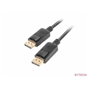 Lanberg CA-DPDP-10CC-0005-BK DisplayPort kábel 0,5 M Fekete