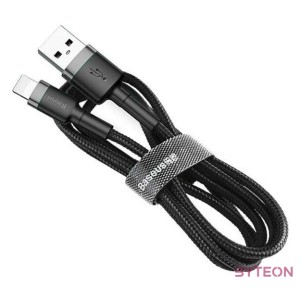 Baseus CALKLF-CG1 USB kábel 2 M USB A Szürke, Fekete