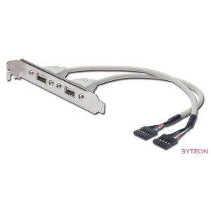 Digitus AK-300301-002-E USB kábel 0,25 M USB 2.0 USB A IDC Bézs