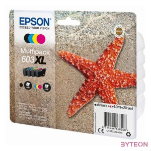 Epson C13T03A64010 tintapatron 1 dB Eredeti Nagy (XL) kapacitású Fekete, Cián, Magenta, Sárga