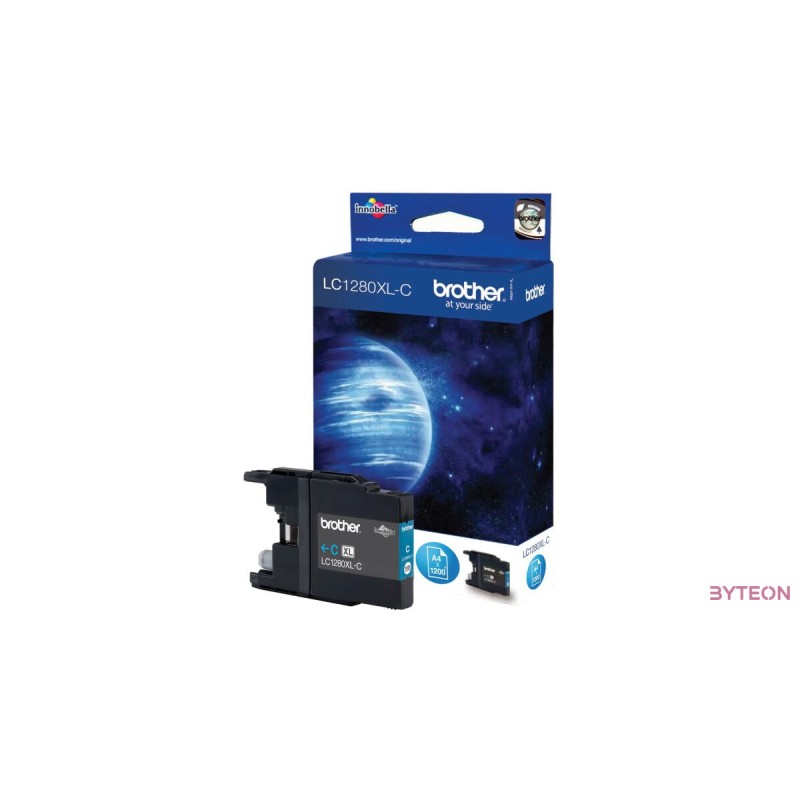Brother LC1280XLC - Ciánkék, nagy kapacitású