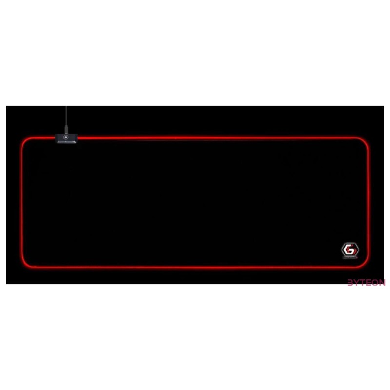 Gembird MP-GAMELED-L egéralátét Játékhoz alkalmas egérpad Fekete