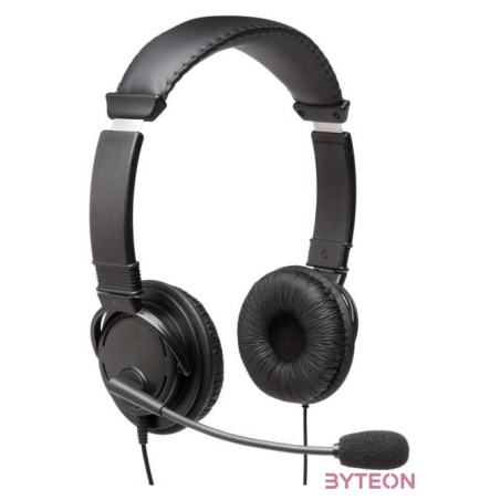 Kensington K97601WW fejhallgató és headset Vezetékes Fejpánt Calls,Music USB A típus Fekete