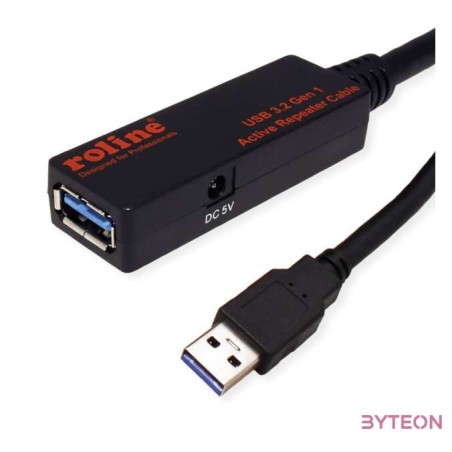 ROLINE 12.04.1071 USB kábel 15 M USB 3.2 Gen 1 (3.1 Gen 1) USB A Fekete