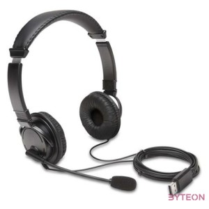 Kensington K97601WW fejhallgató és headset Vezetékes Fejpánt Calls,Music USB A típus Fekete