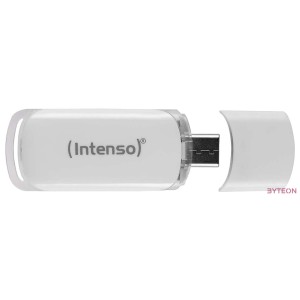 Intenso Basic Line USB flash meghajtó 16 GB USB A típus 2.0 Fekete, Ezüst