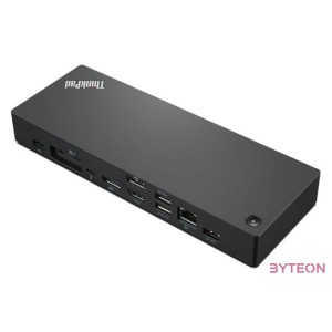 Lenovo 40B00300EU dokkoló állomás és port replikátor Vezetékes Thunderbolt 4 Fekete, Vörös