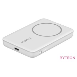 Belkin BPD002BTWH külső akkumulátor 2500 mAh Vezeték nélkül tölthető Fehér