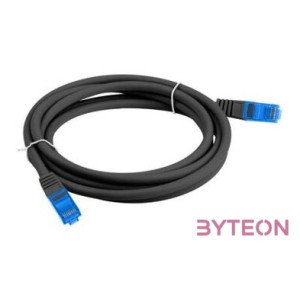 Lanberg PCF6A-10CC-0150-BK hálózati kábel Fekete 1,5 M Cat6a S,FTP (S-STP)