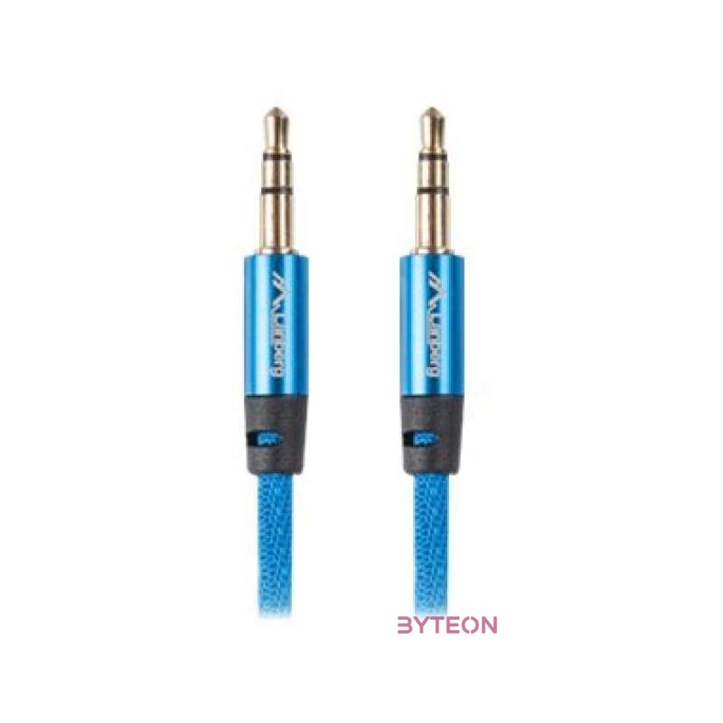 Lanberg CA-MJMJ-10CU-0020-BL audio kábel 2 M 3.5mm Kék