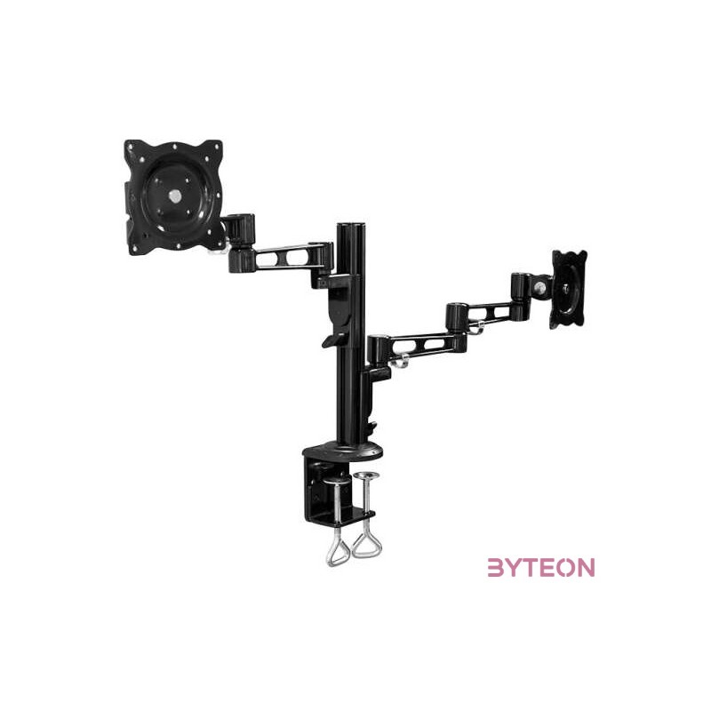 LogiLink BP0074 asztali TV konzol 66 cm (26) Rögzítőelemes Fekete