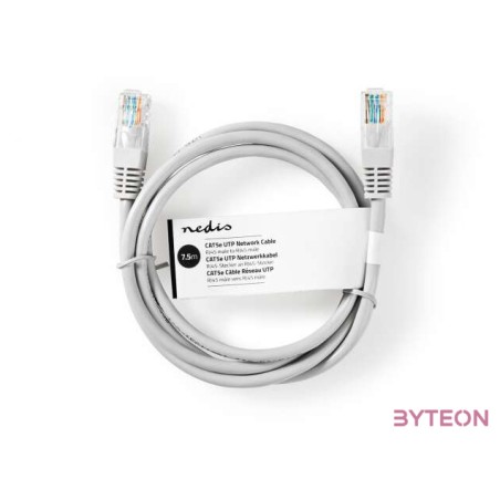 Nedis CCGT85100GY75 hálózati kábel Szürke 7,5 M Cat5e U,UTP (UTP)