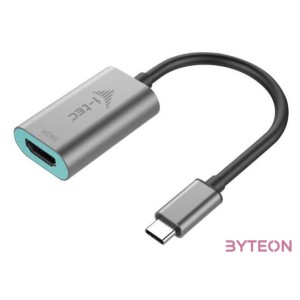 i-tec Metal C31METALHDMI60HZ video átalakító kábel 0,15 M USB C-típus HDMI Szürke, Türkizkék
