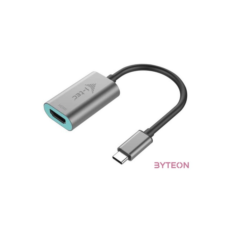 i-tec Metal C31METALHDMI60HZ video átalakító kábel 0,15 M USB C-típus HDMI Szürke, Türkizkék