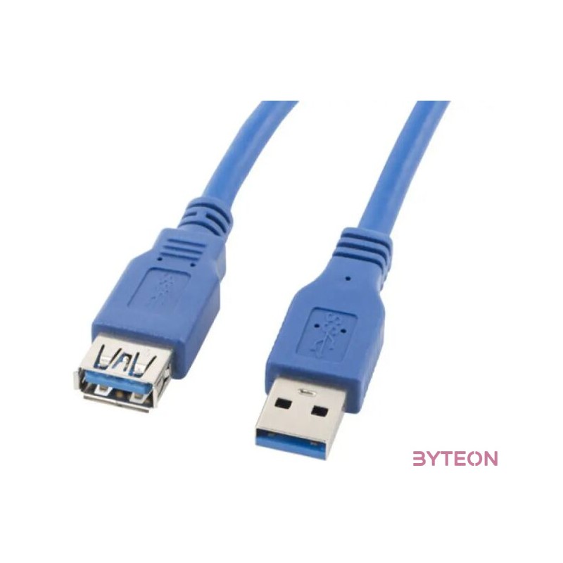 Lanberg CA-US3E-10CC-0018-B USB kábel 1,8 M USB A Kék