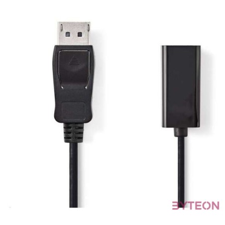 Nedis CCGB37150BK02 video átalakító kábel 0,2 M DisplayPort HDMI A-típus (Standard) Fekete