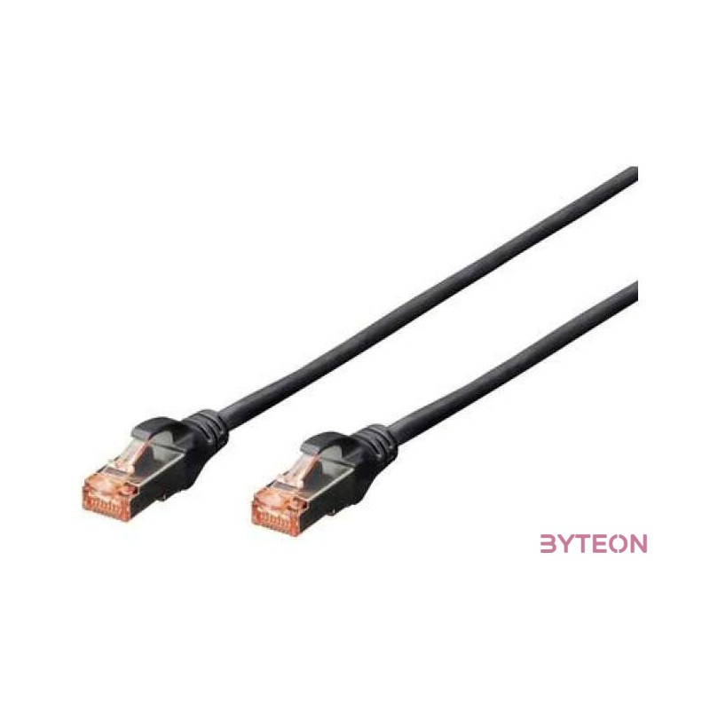 Digitus 3m Cat6 S-FTP hálózati kábel Fekete S,FTP (S-STP)