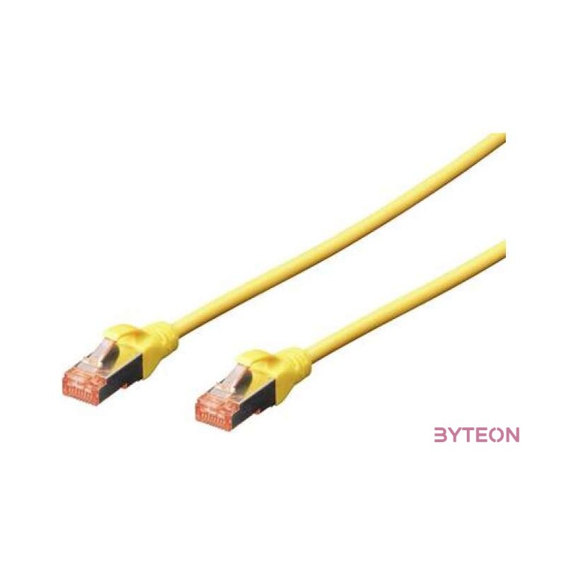 Digitus DK-1644-005,Y hálózati kábel Sárga 0,5 M Cat6 S,FTP (S-STP)