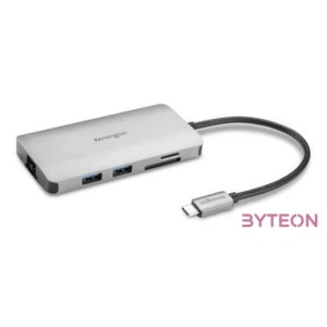 Kensington UH1400P USB 3.2 Gen 1 (3.1 Gen 1) Type-C Fekete, Ezüst