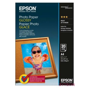 Epson Photo Paper Glossy fotópapír A4 Fehér Fényes