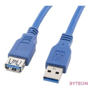 Lanberg CA-US3E-10CC-0018-B USB kábel 1,8 M USB A Kék