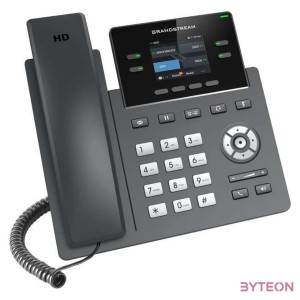 Grandstream Networks GRP2612P IP telefon Fekete 2 sorok TFT
