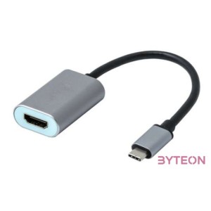 i-tec Metal C31METALHDMI60HZ video átalakító kábel 0,15 M USB C-típus HDMI Szürke, Türkizkék