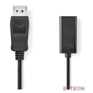Nedis CCGB37150BK02 video átalakító kábel 0,2 M DisplayPort HDMI A-típus (Standard) Fekete
