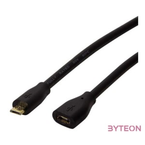 LogiLink CU0120 USB kábel 0,5 M USB 2.0 Micro-USB B Fekete