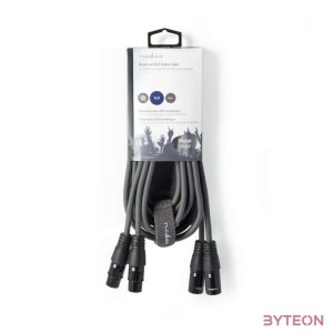 Nedis COTH15030GY30 audio kábel 3 M 2 x XLR (3-pin) Szürke