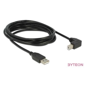 DeLOCK 3m, USB 2.0-A - USB 2.0-B USB kábel USB A USB B Fekete