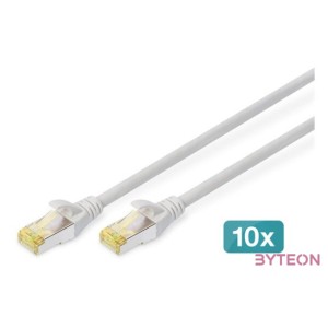 ASSMANN Electronic CAT6A S,FTP hálózati kábel Szürke 0,5 M S,FTP (S-STP)