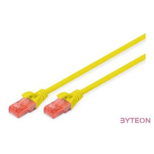 Digitus DK-1617-050,Y hálózati kábel Sárga 5 M Cat6 U,UTP (UTP)
