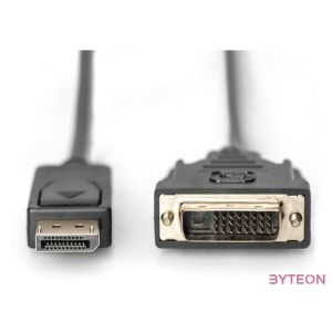 Digitus AK-340306-020-S video átalakító kábel 2 M DisplayPort DVI-D Fekete